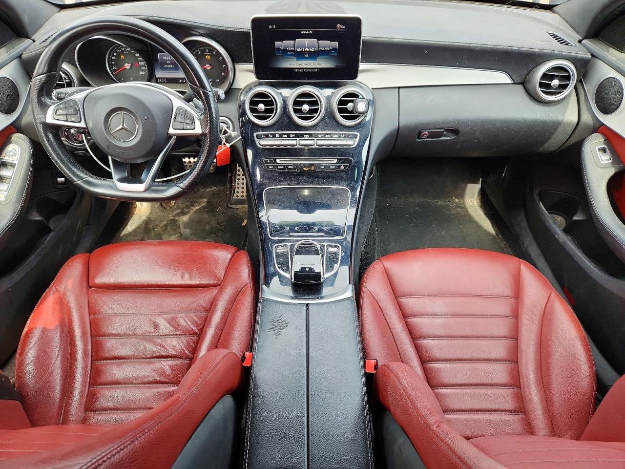 2015 Mercedes-benz C 300 4matic Black vin: 55SWF4KB2FU091103