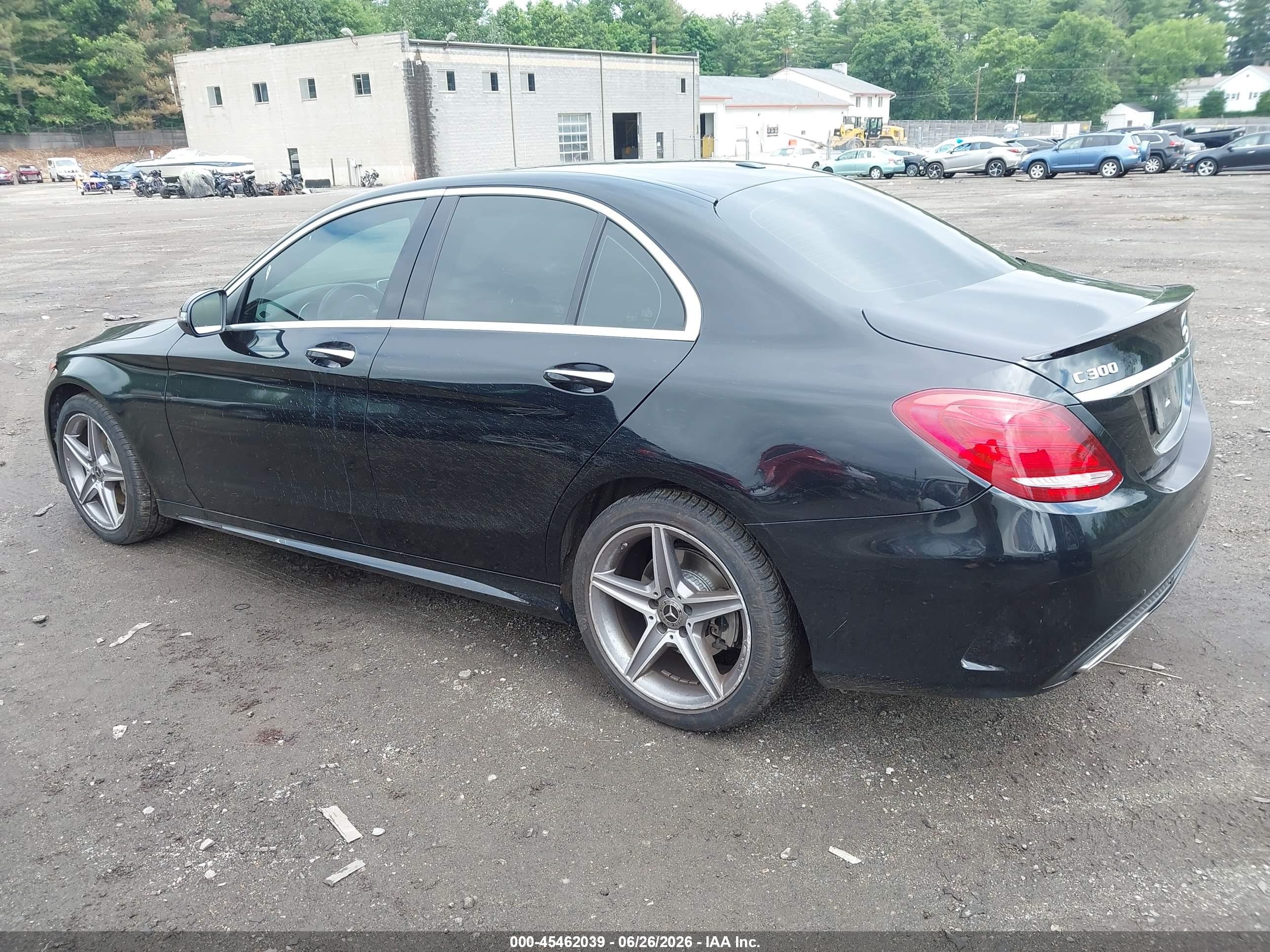 2018 Mercedes-benz C 300 4matic Black vin: 55SWF4KB2JU247794