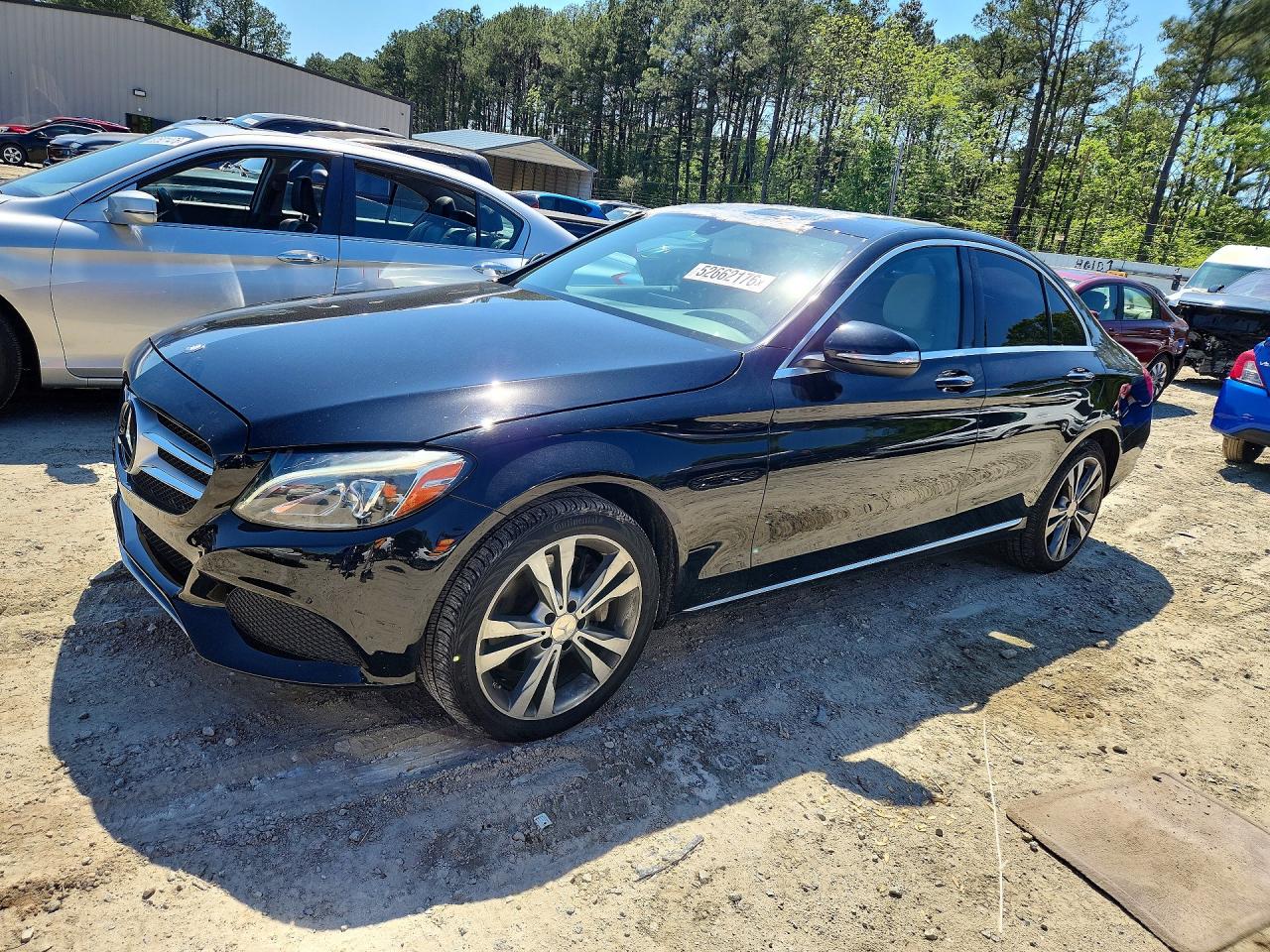 2015 Mercedes-benz C 300 4matic Black vin: 55SWF4KB3FU003062
