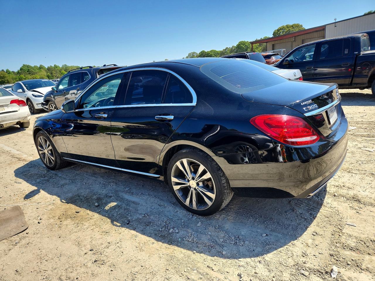2015 Mercedes-benz C 300 4matic Black vin: 55SWF4KB3FU003062