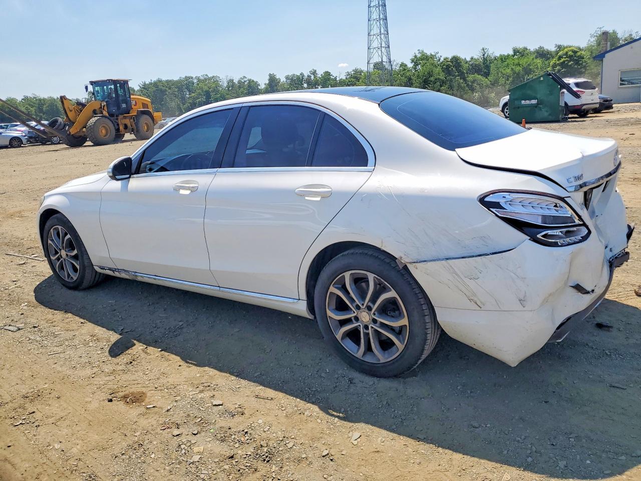 2015 Mercedes-benz C 300 4matic White vin: 55SWF4KB3FU010531