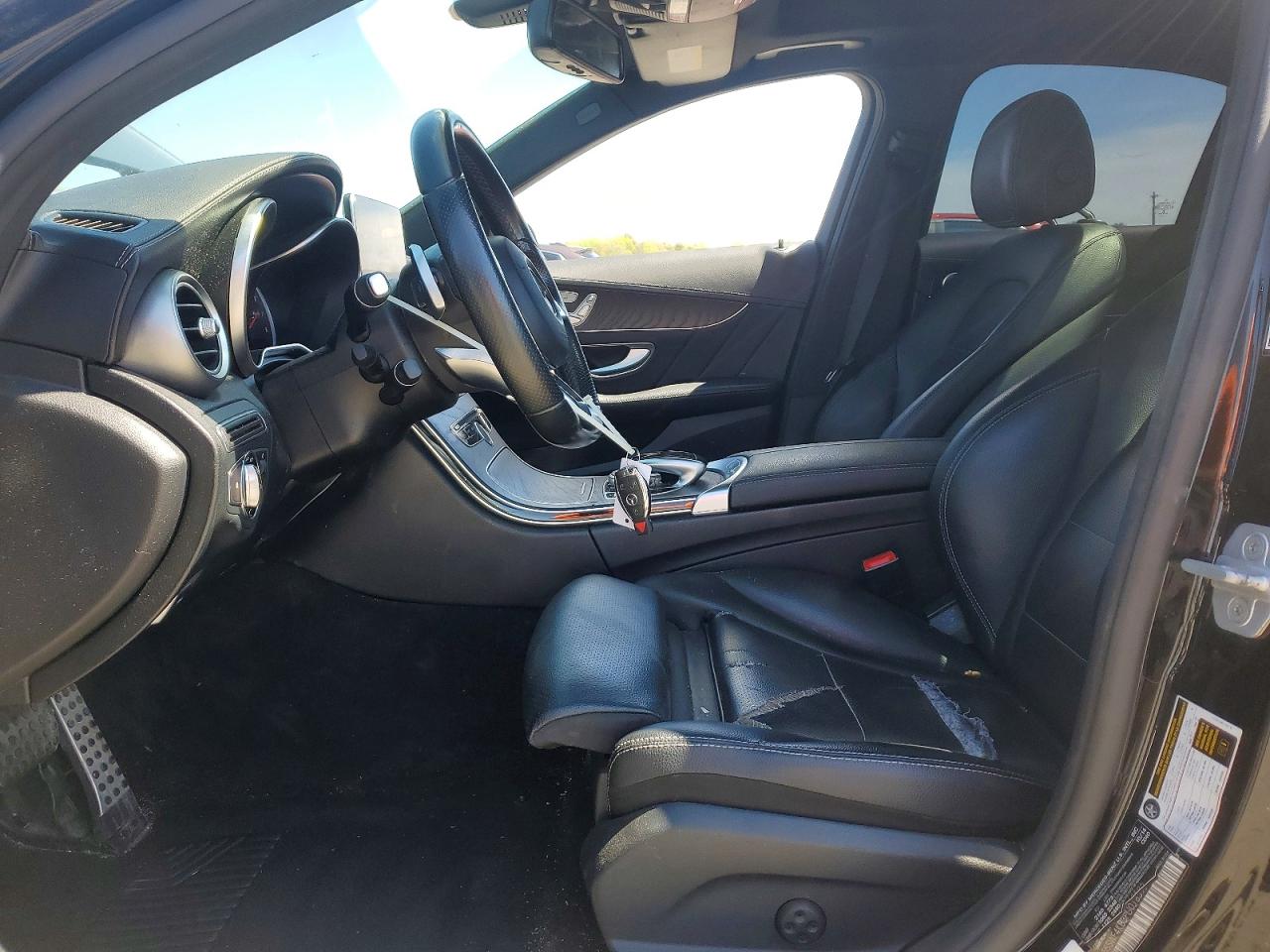 2015 Mercedes-benz C 300 4matic Black vin: 55SWF4KB3FU018595