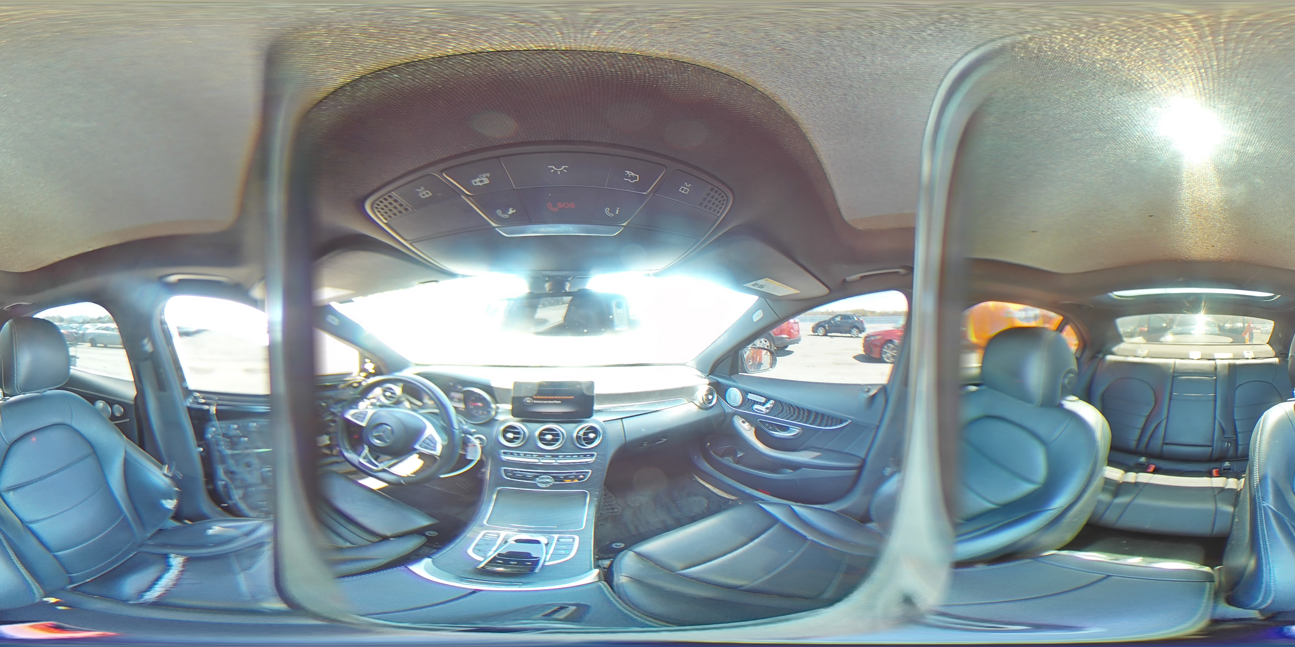 2015 Mercedes-benz C 300 4matic Black vin: 55SWF4KB3FU018595
