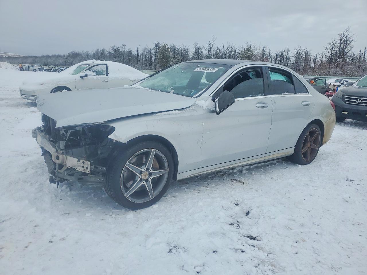 2015 Mercedes-benz C 300 4matic Silver vin: 55SWF4KB3FU019083