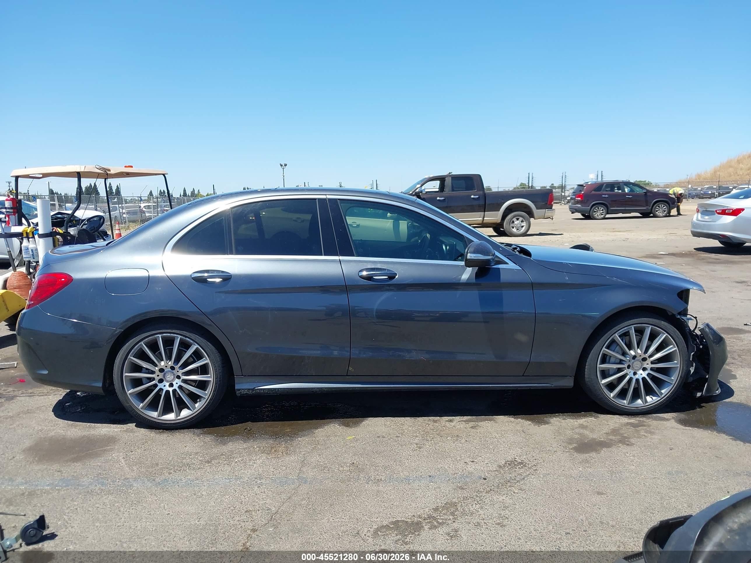 2015 Mercedes-benz C 300 Sport 4matic Gray vin: 55SWF4KB3FU021996
