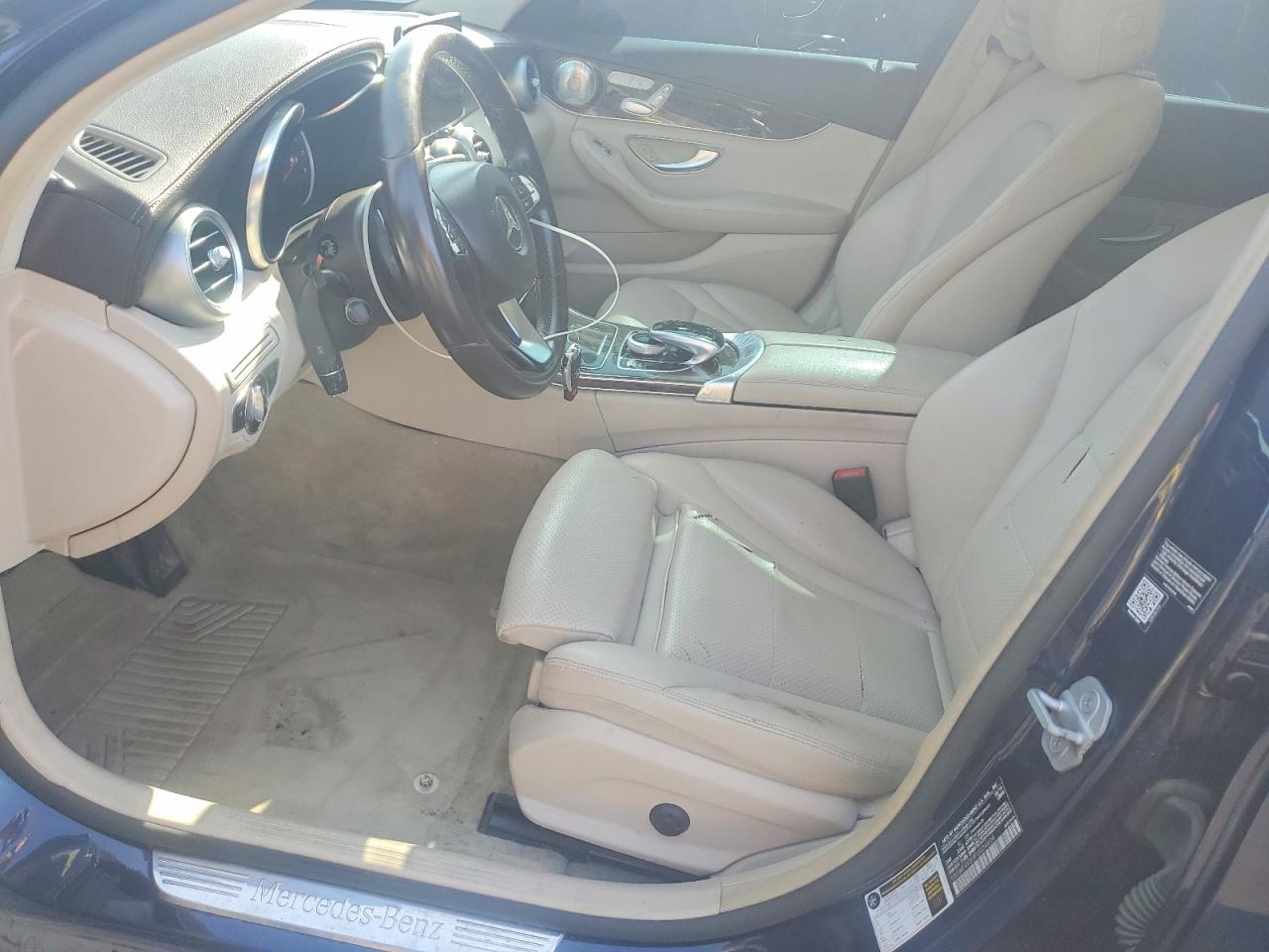2015 Mercedes-benz C 300 4matic Blue vin: 55SWF4KB3FU034604