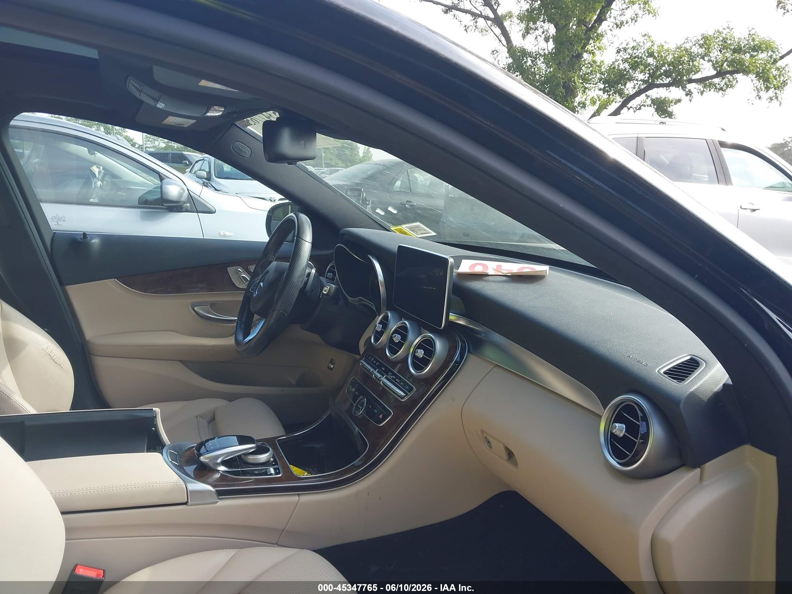 2015 Mercedes-benz C 300 4matic Black vin: 55SWF4KB3FU058966