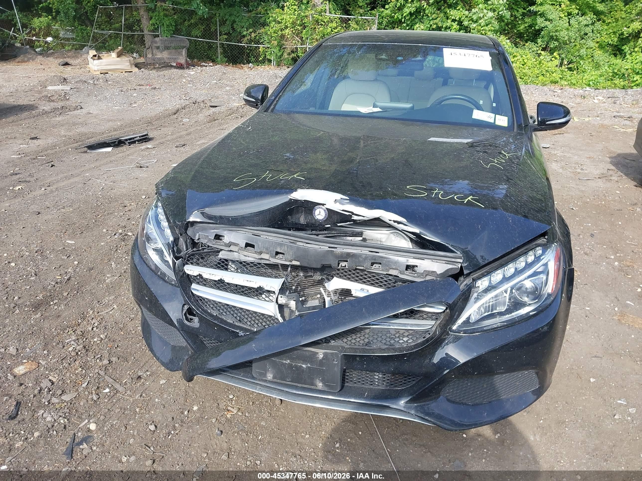 2015 Mercedes-benz C 300 4matic Black vin: 55SWF4KB3FU058966
