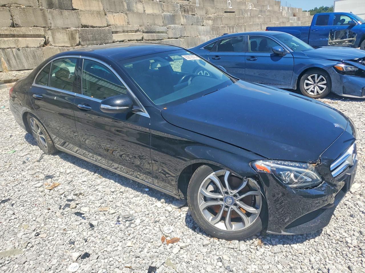2015 Mercedes-benz C 300 4matic Black vin: 55SWF4KB3FU061088