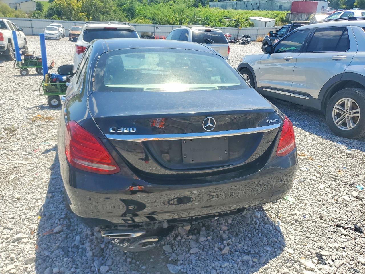2015 Mercedes-benz C 300 4matic Black vin: 55SWF4KB3FU061088