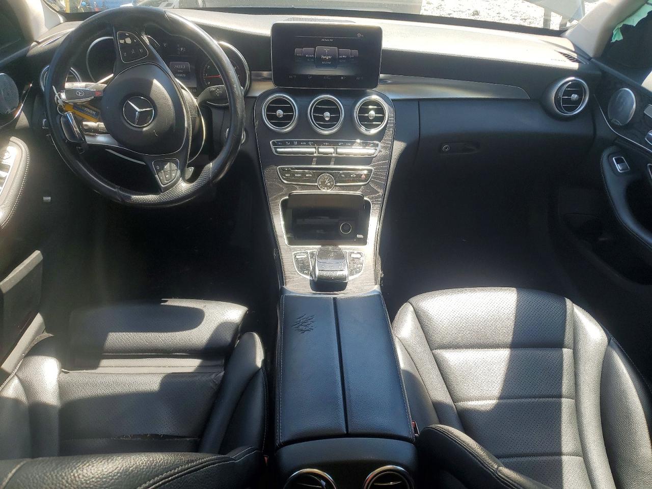 2015 Mercedes-benz C 300 4matic Black vin: 55SWF4KB3FU061088