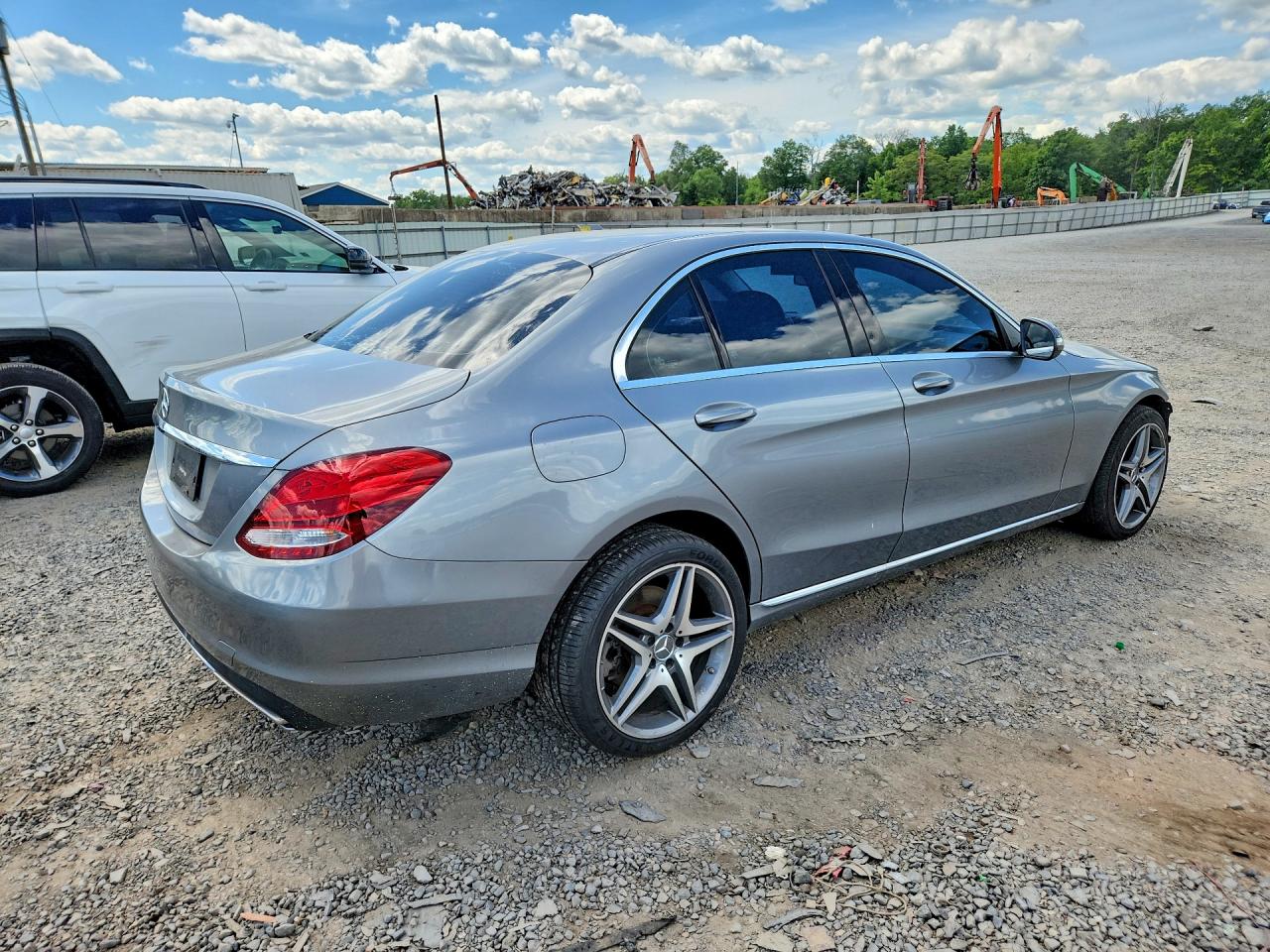 2015 Mercedes-benz C 300 4matic Gray vin: 55SWF4KB3FU062239
