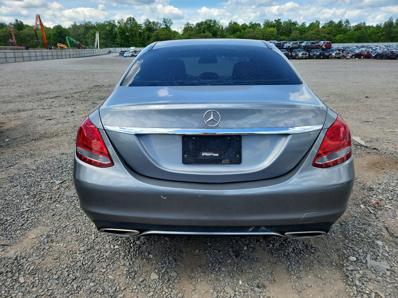 2015 Mercedes-benz C 300 4matic Gray vin: 55SWF4KB3FU062239