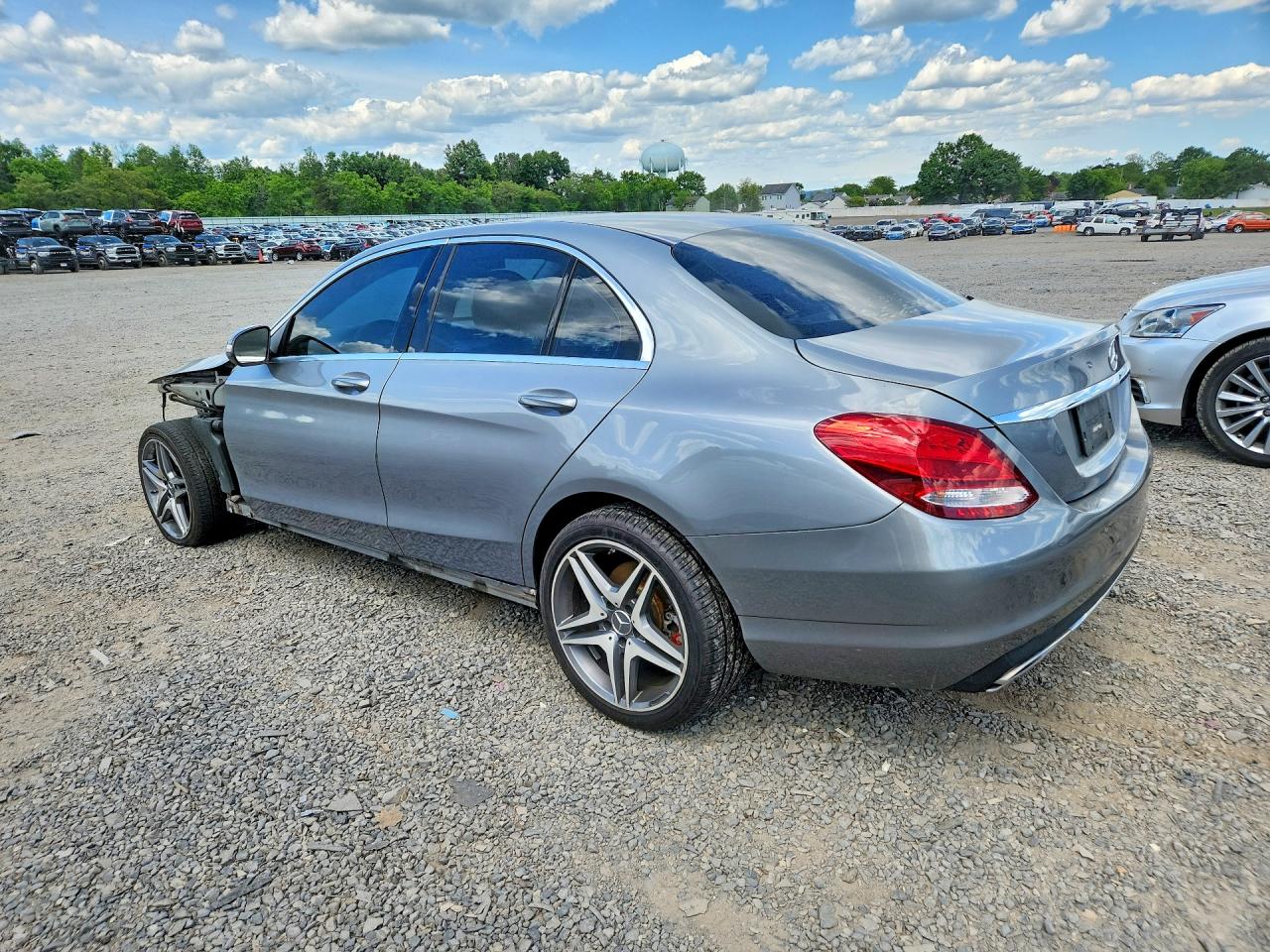 2015 Mercedes-benz C 300 4matic Gray vin: 55SWF4KB3FU062239