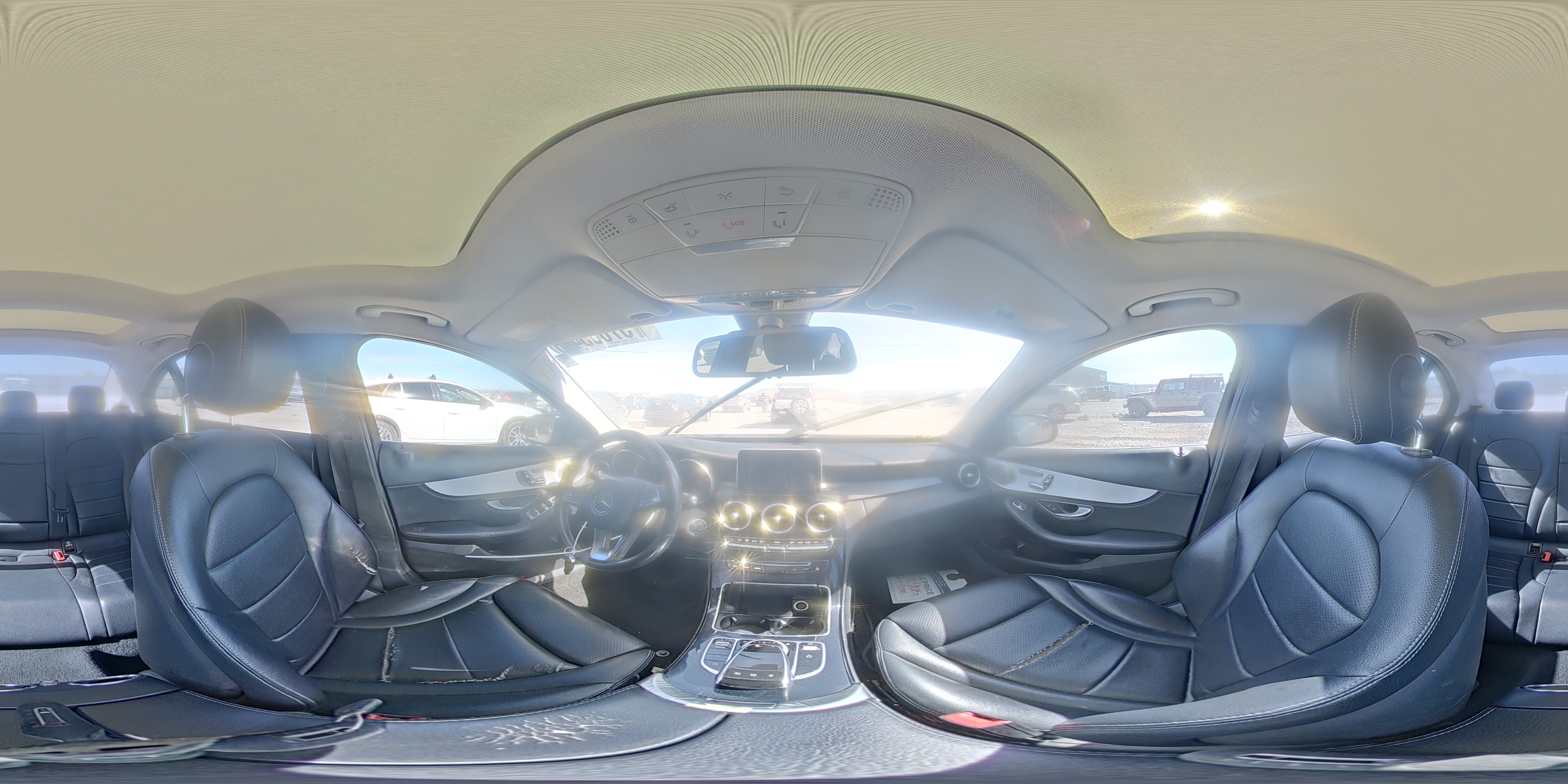 2015 Mercedes-benz C 300 4matic Черный vin: 55SWF4KB3FU070129