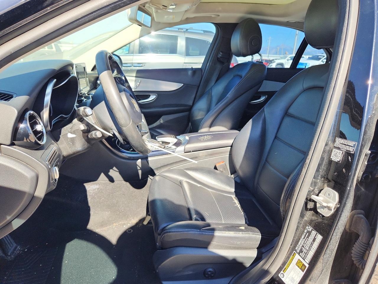 2015 Mercedes-benz C 300 4matic Black vin: 55SWF4KB3FU070129