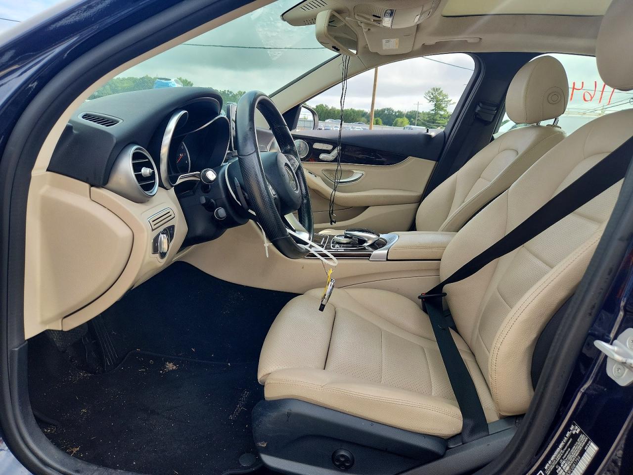 2015 Mercedes-benz C 300 4matic Blue vin: 55SWF4KB3FU081759