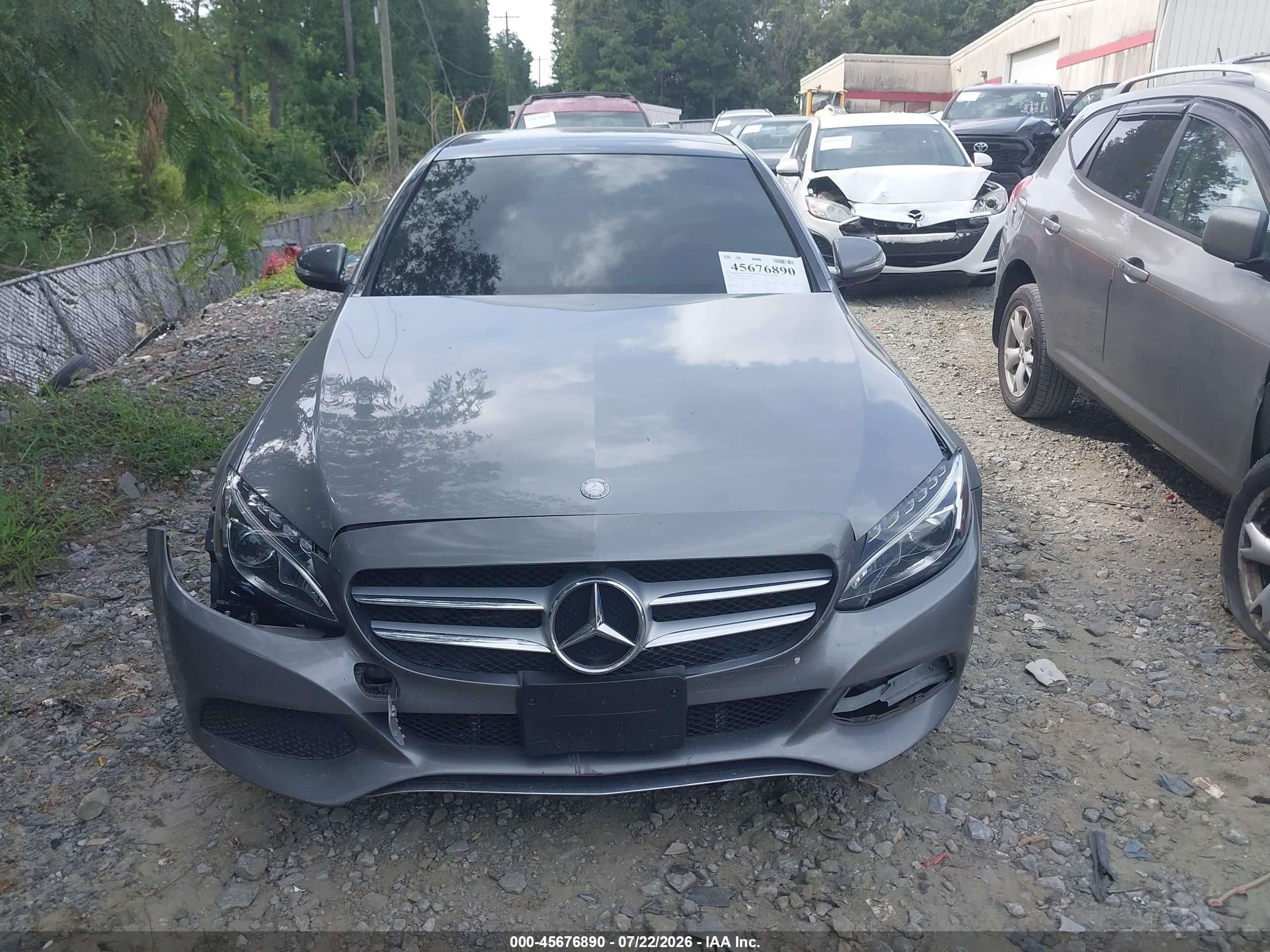 2015 Mercedes-benz C 300 4matic Gray vin: 55SWF4KB3FU091224