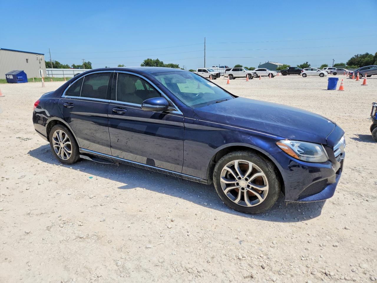 2016 Mercedes-benz C 300 4matic Blue vin: 55SWF4KB3GU137927