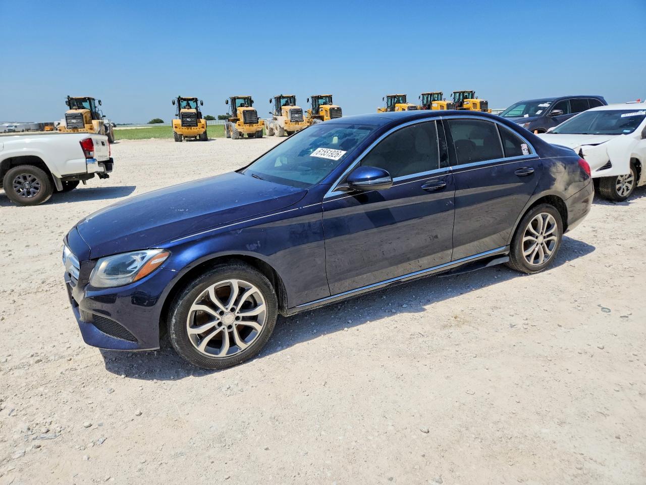 2016 Mercedes-benz C 300 4matic Blue vin: 55SWF4KB3GU137927
