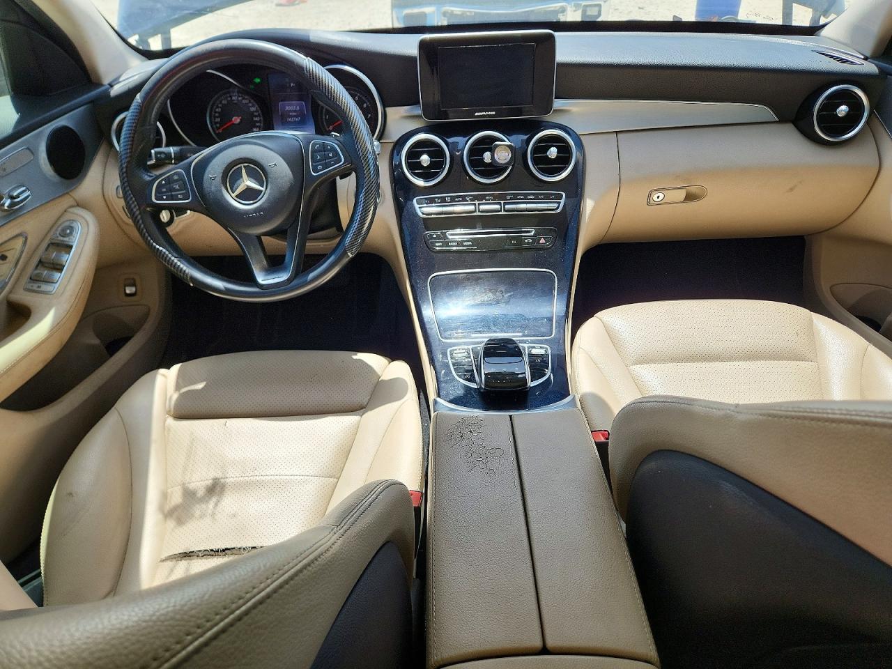 2016 Mercedes-benz C 300 4matic Blue vin: 55SWF4KB3GU137927