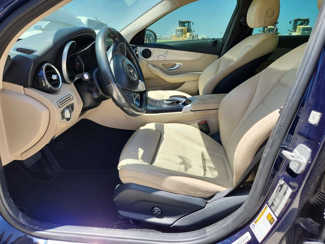2016 Mercedes-benz C 300 4matic Blue vin: 55SWF4KB3GU137927