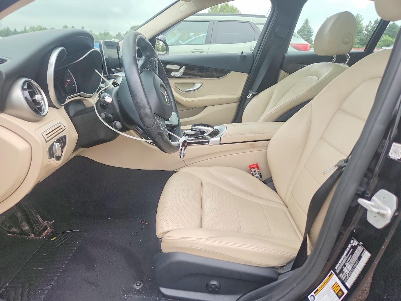 2016 Mercedes-benz C 300 4matic Black vin: 55SWF4KB3GU145977