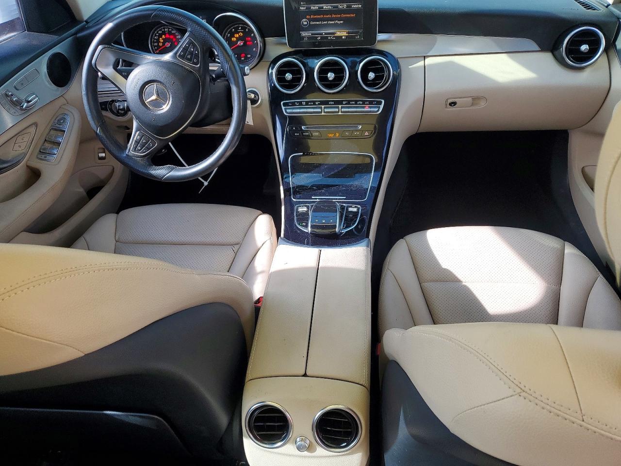 2016 Mercedes-benz C 300 4matic White vin: 55SWF4KB3GU156056