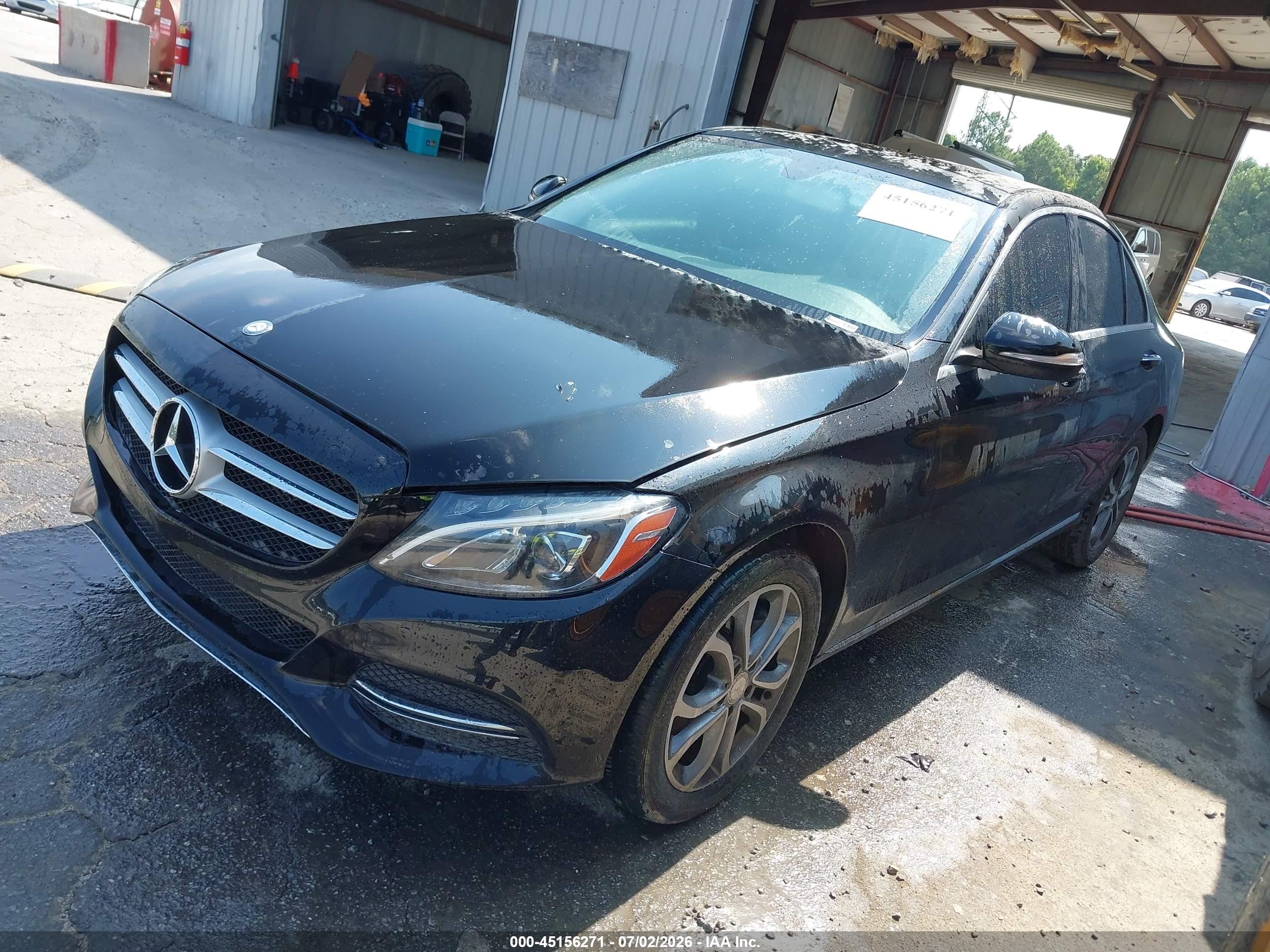 2015 Mercedes-benz C 300 4matic/luxury 4matic/sport 4matic Black vin: 55SWF4KB4FU014880