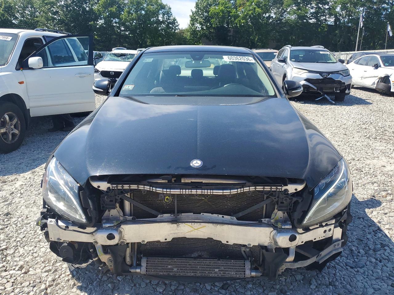 2015 Mercedes-benz C 300 4matic Black vin: 55SWF4KB4FU015303