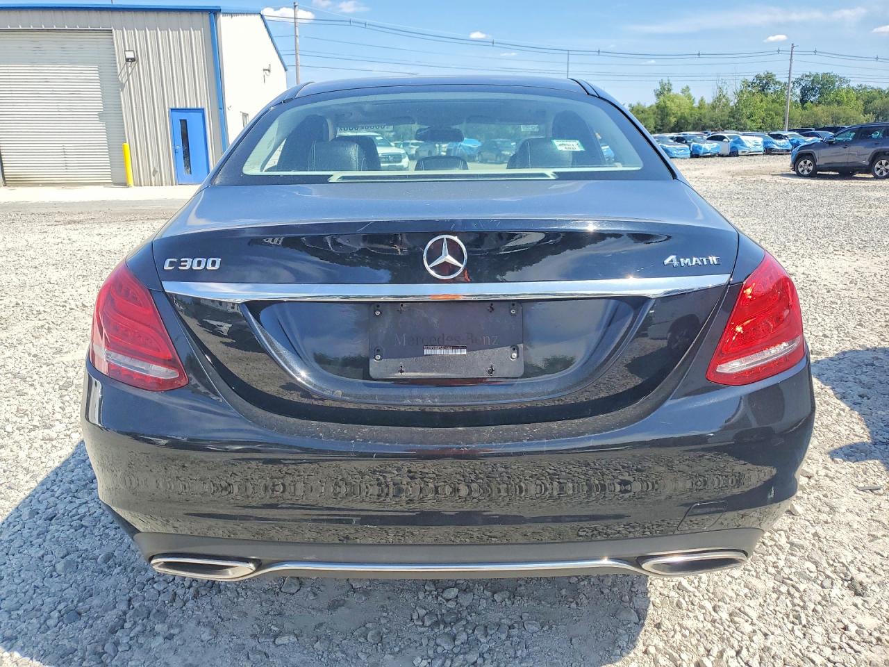 2015 Mercedes-benz C 300 4matic Black vin: 55SWF4KB4FU015303