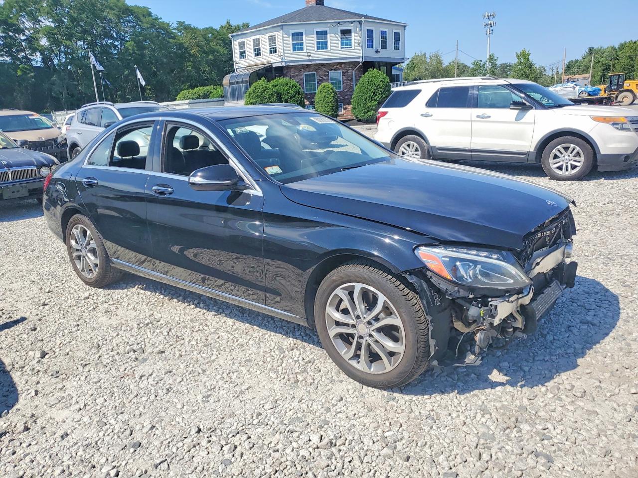 2015 Mercedes-benz C 300 4matic Black vin: 55SWF4KB4FU015303