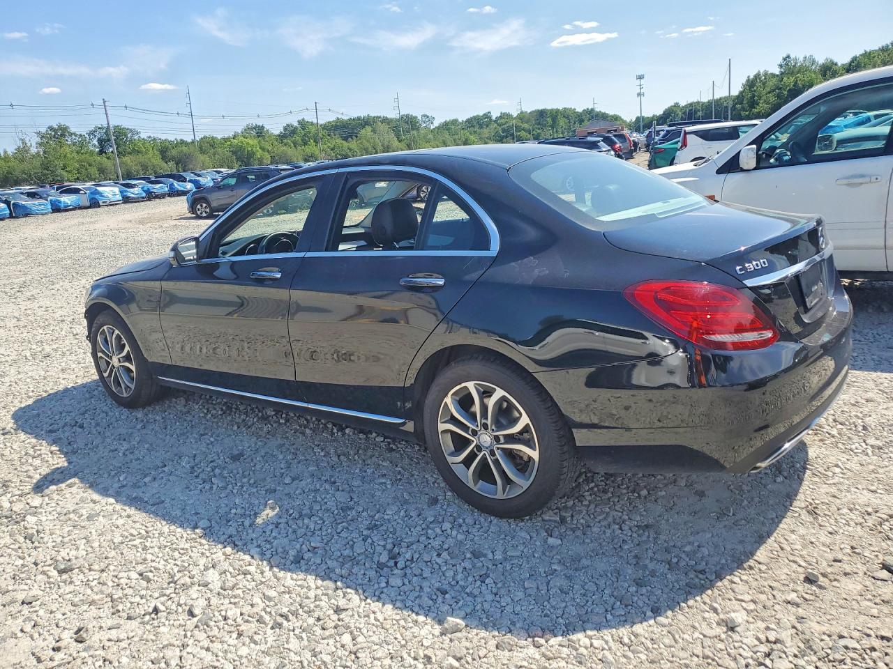 2015 Mercedes-benz C 300 4matic Black vin: 55SWF4KB4FU015303