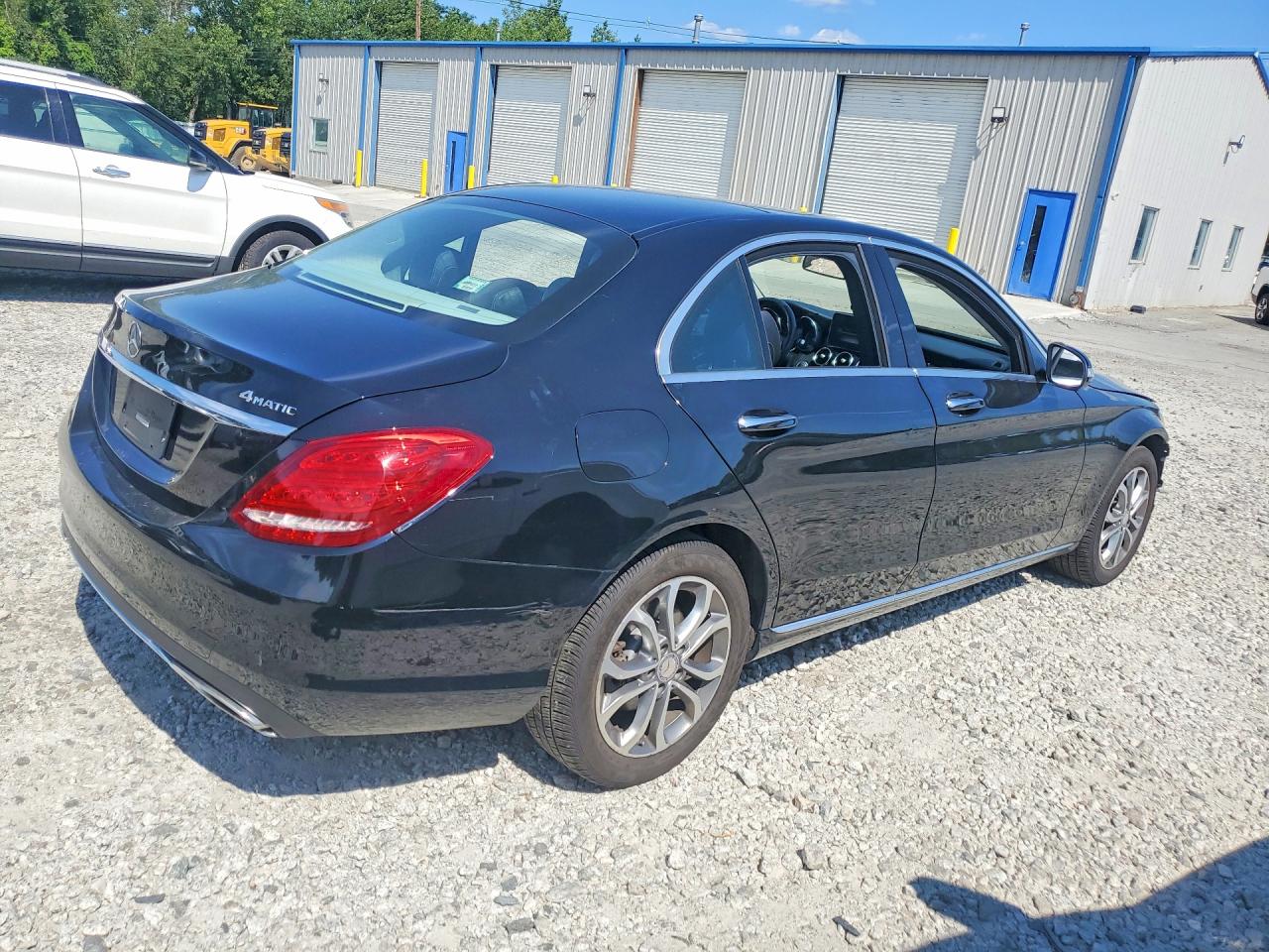 2015 Mercedes-benz C 300 4matic Black vin: 55SWF4KB4FU015303