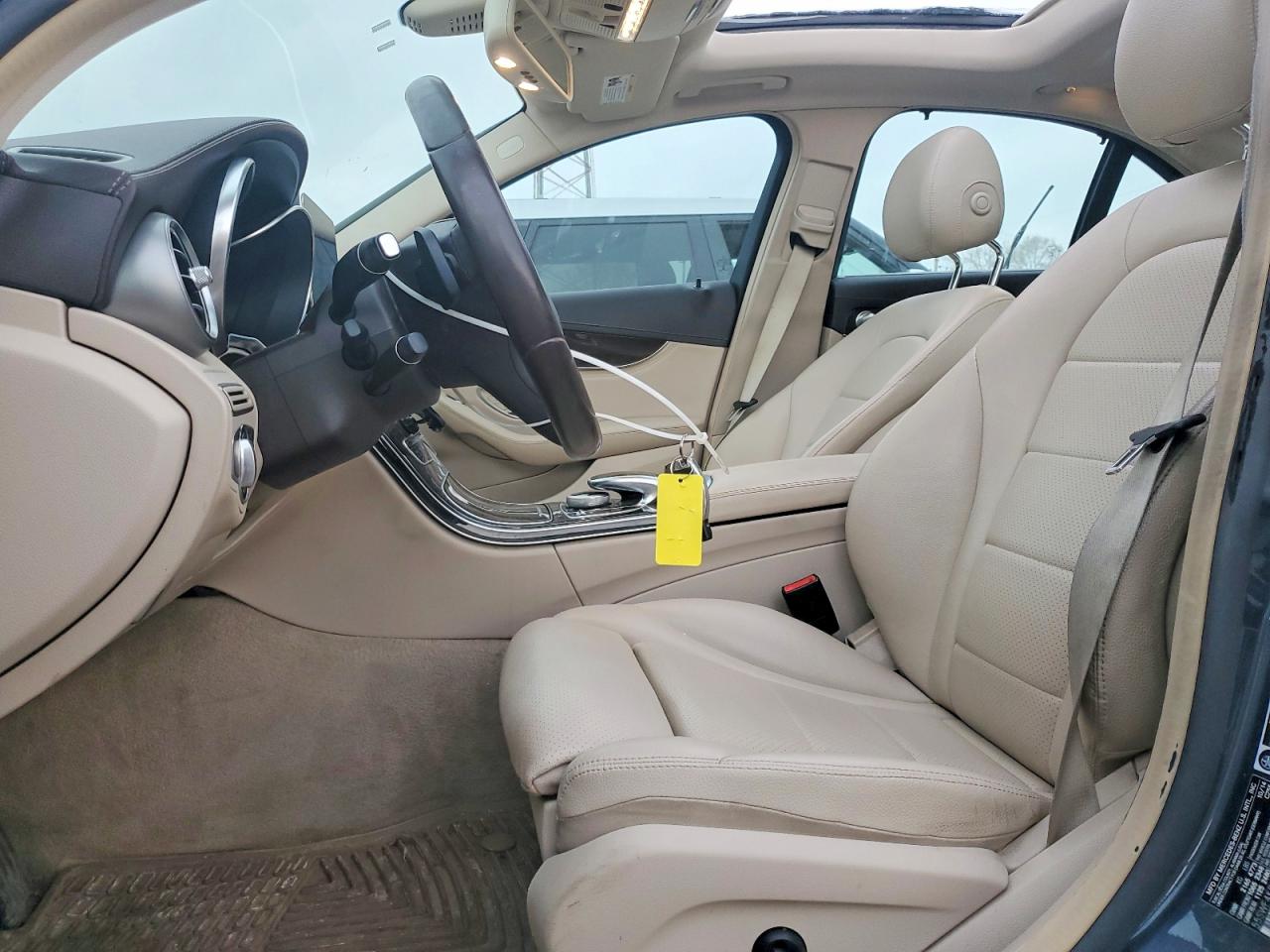 2015 Mercedes-benz C 300 4matic Gray vin: 55SWF4KB4FU019352