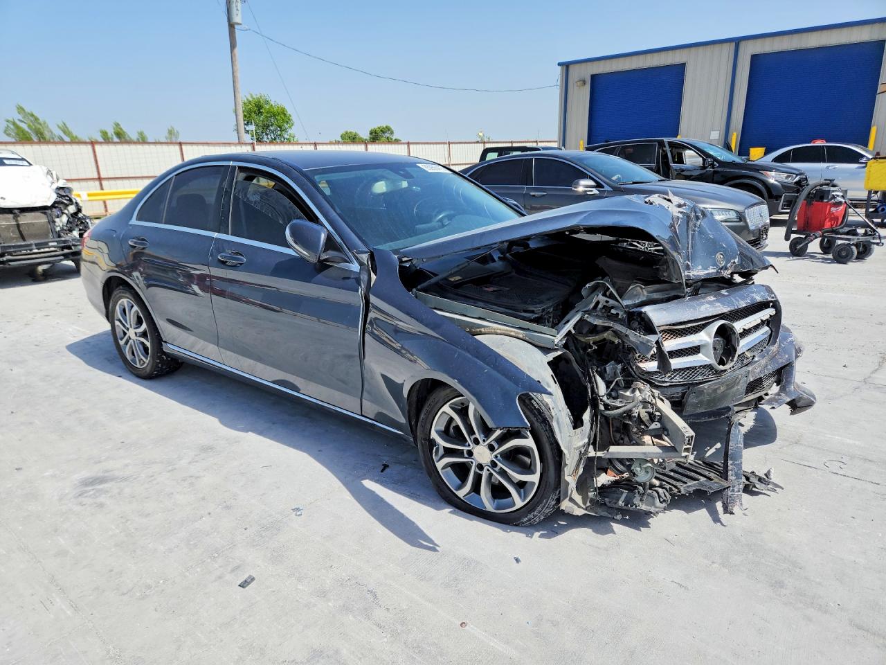 2015 Mercedes-benz C 300 4matic Gray vin: 55SWF4KB4FU020713