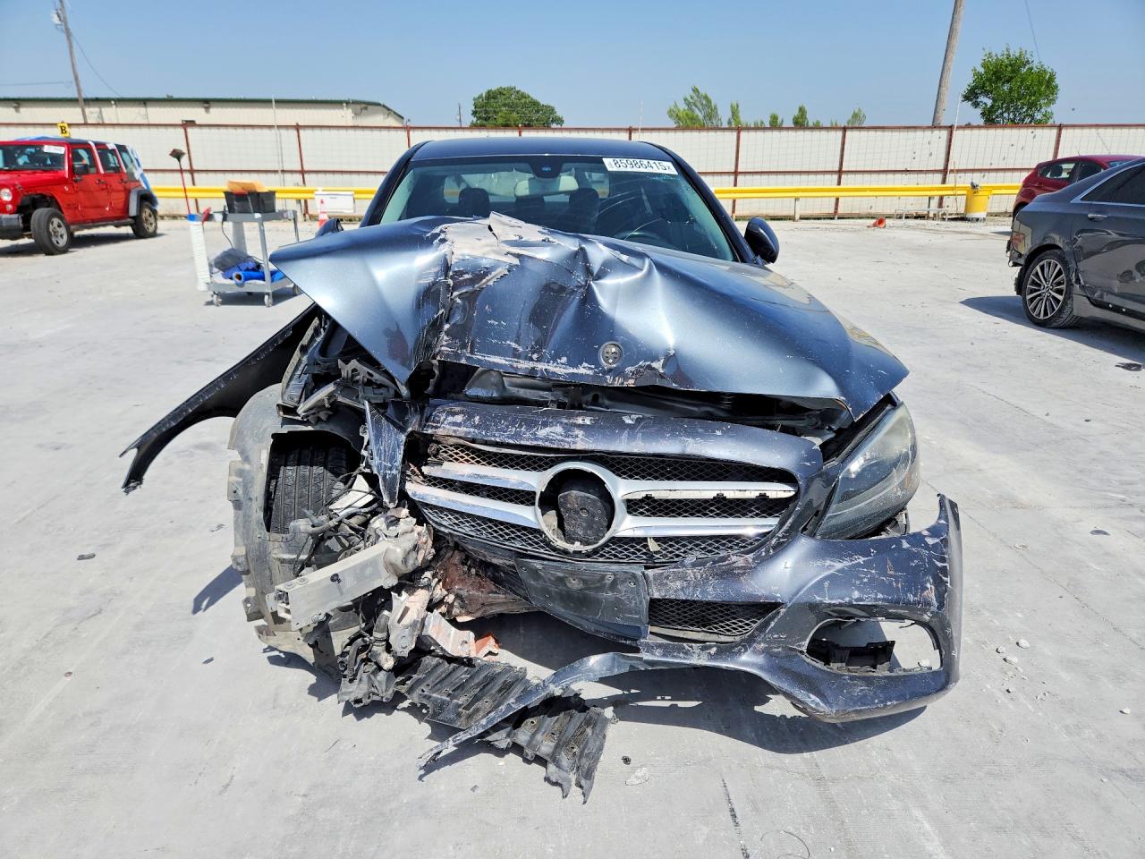 2015 Mercedes-benz C 300 4matic Gray vin: 55SWF4KB4FU020713