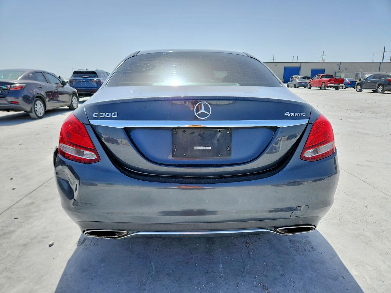 2015 Mercedes-benz C 300 4matic Gray vin: 55SWF4KB4FU020713