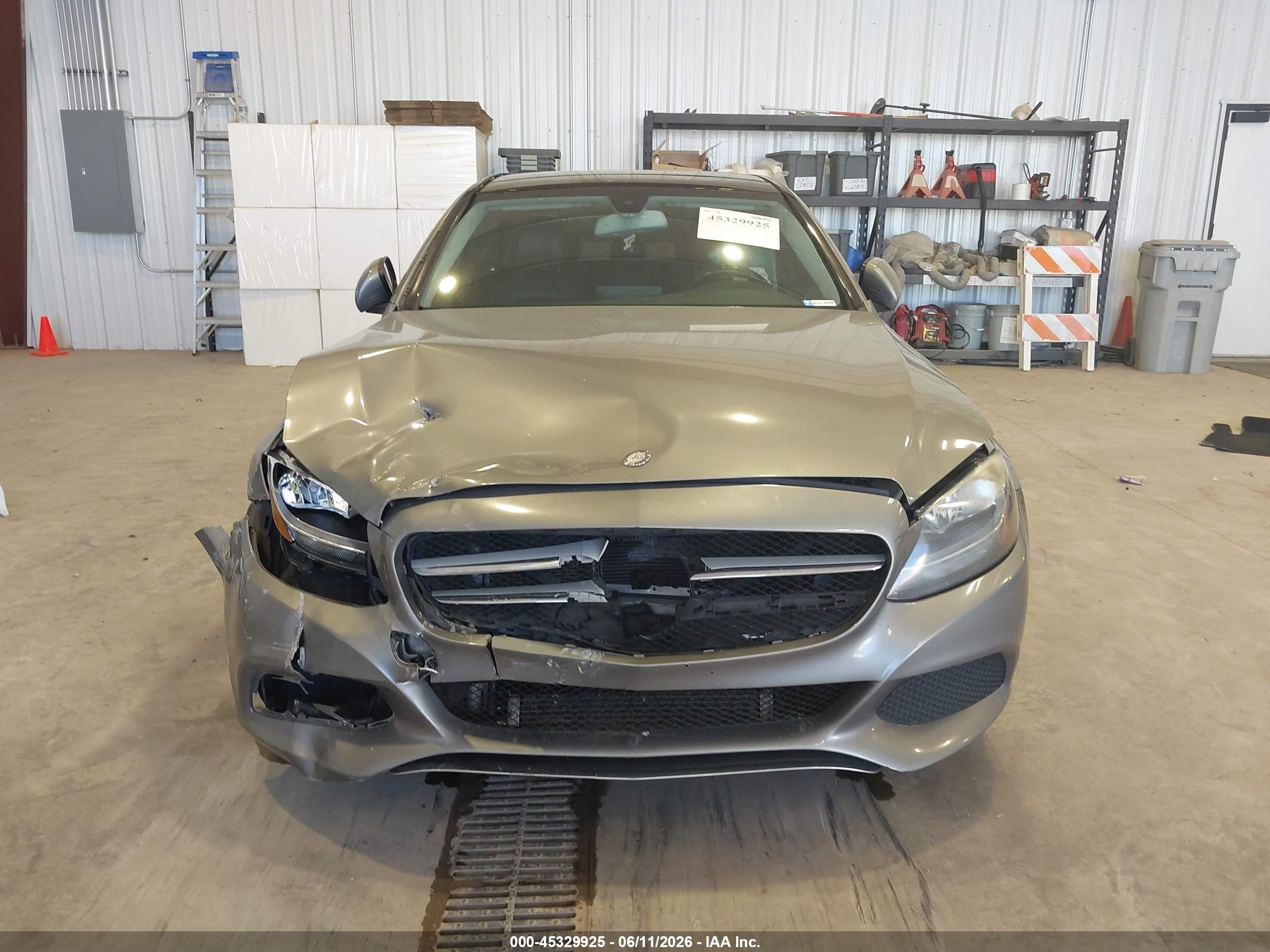 2015 Mercedes-benz C 300 4matic Gray vin: 55SWF4KB4FU020856