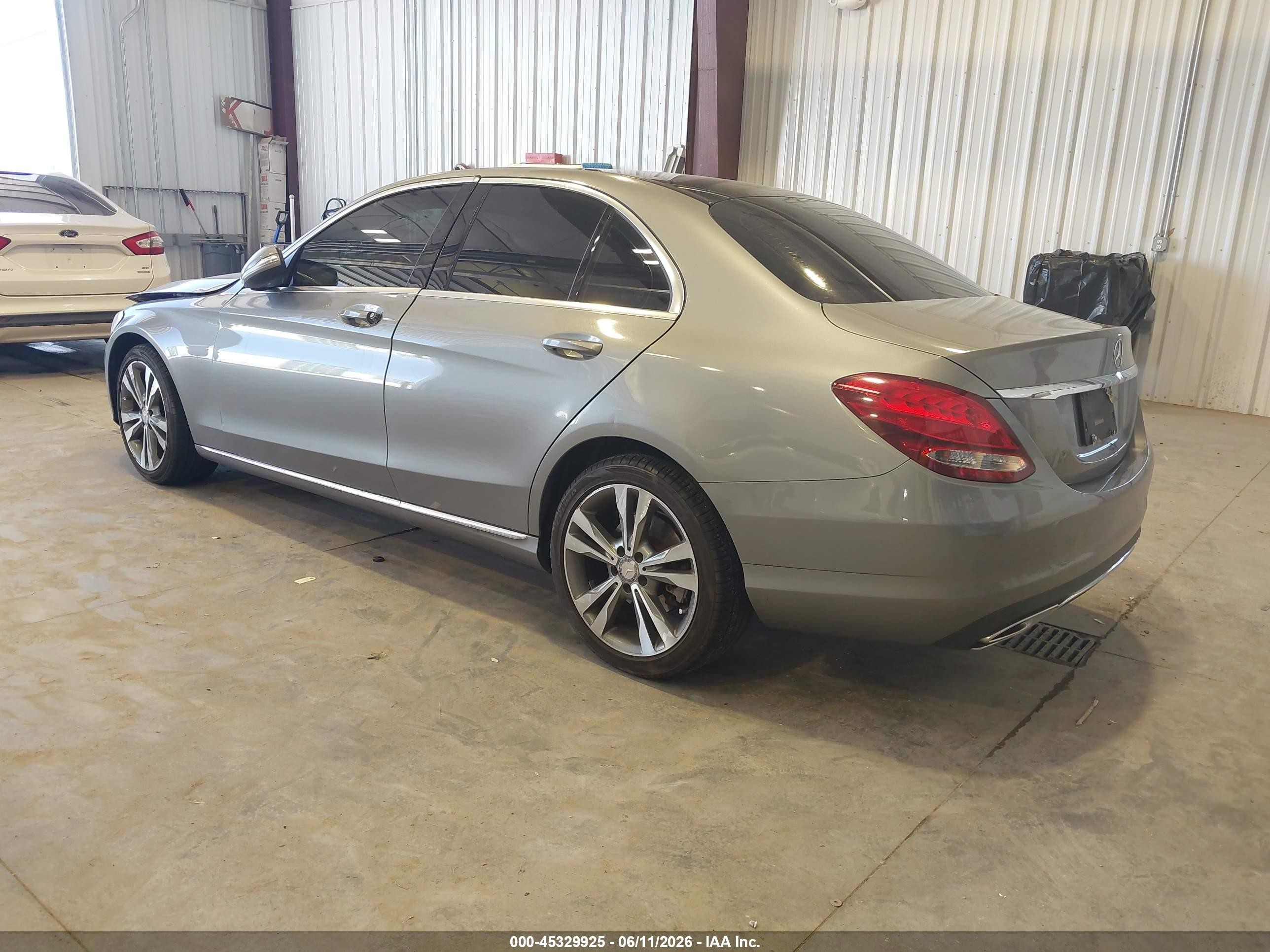 2015 Mercedes-benz C 300 4matic Gray vin: 55SWF4KB4FU020856
