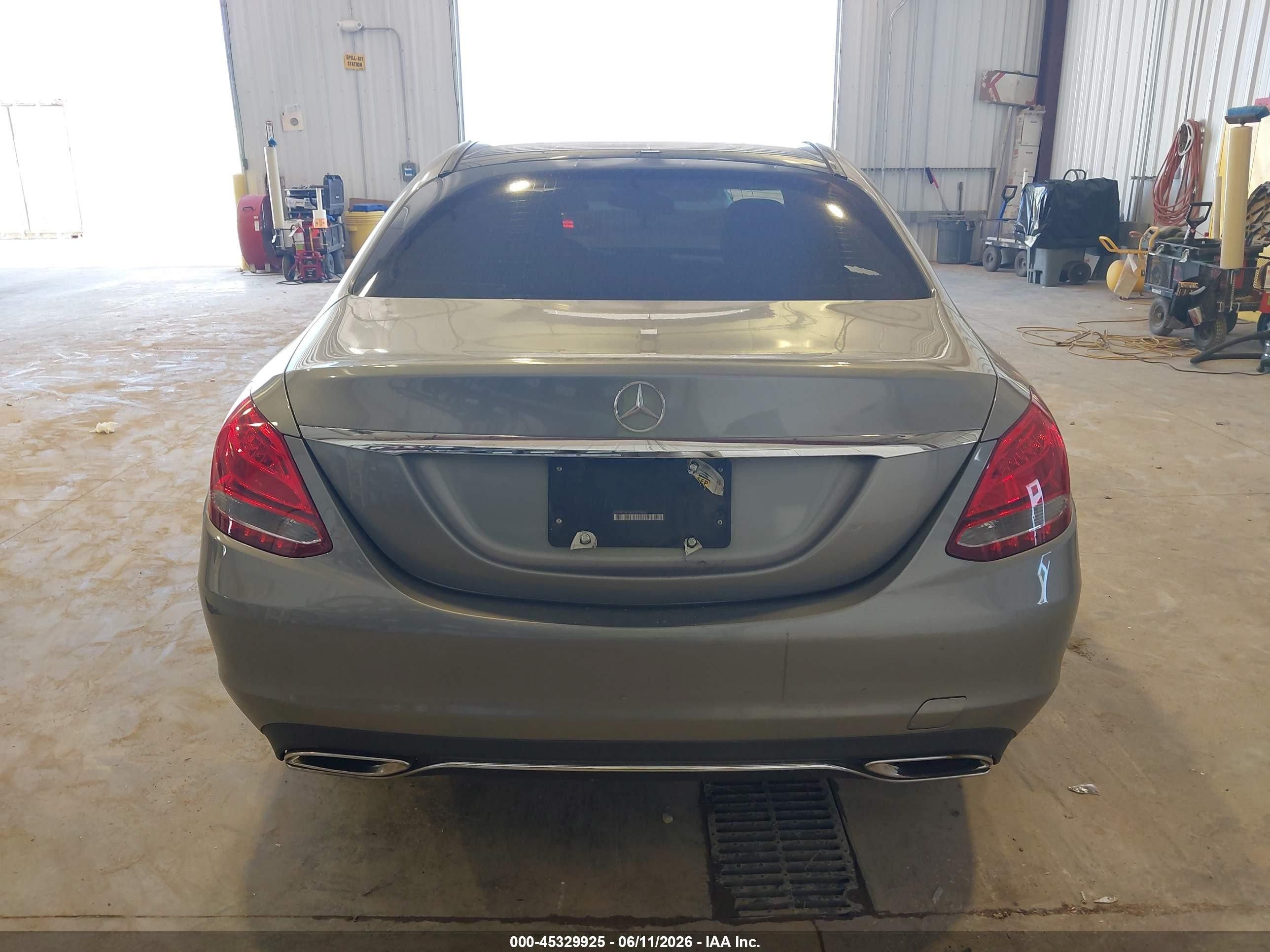 2015 Mercedes-benz C 300 4matic Gray vin: 55SWF4KB4FU020856