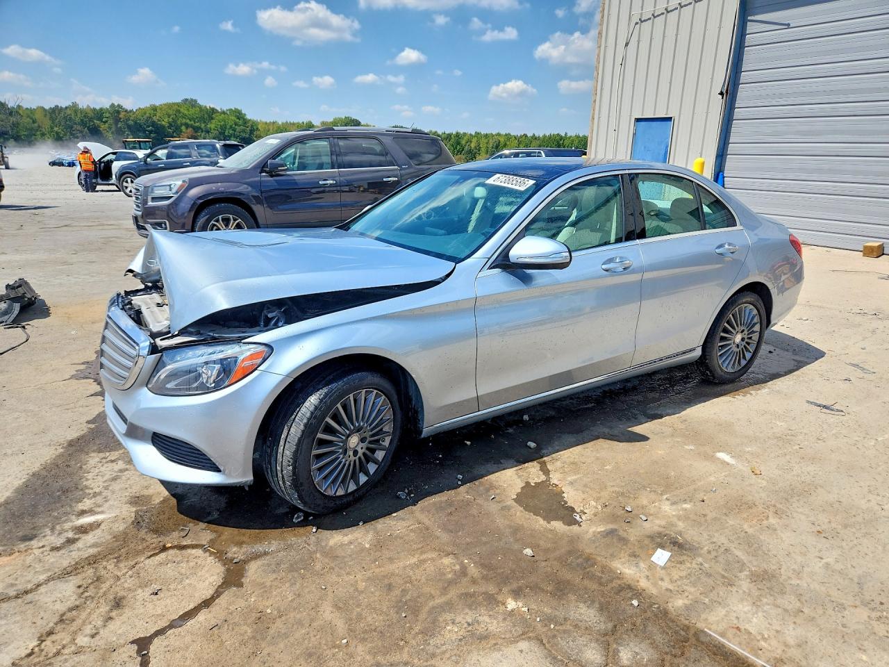 2015 Mercedes-benz C 300 4matic Silver vin: 55SWF4KB4FU022994