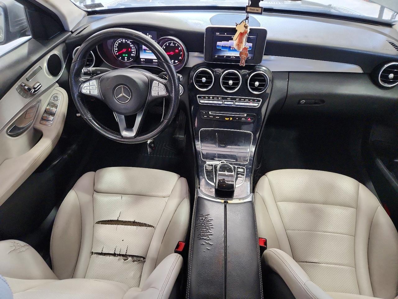 2015 Mercedes-benz C 300 4matic Серый vin: 55SWF4KB4FU023255