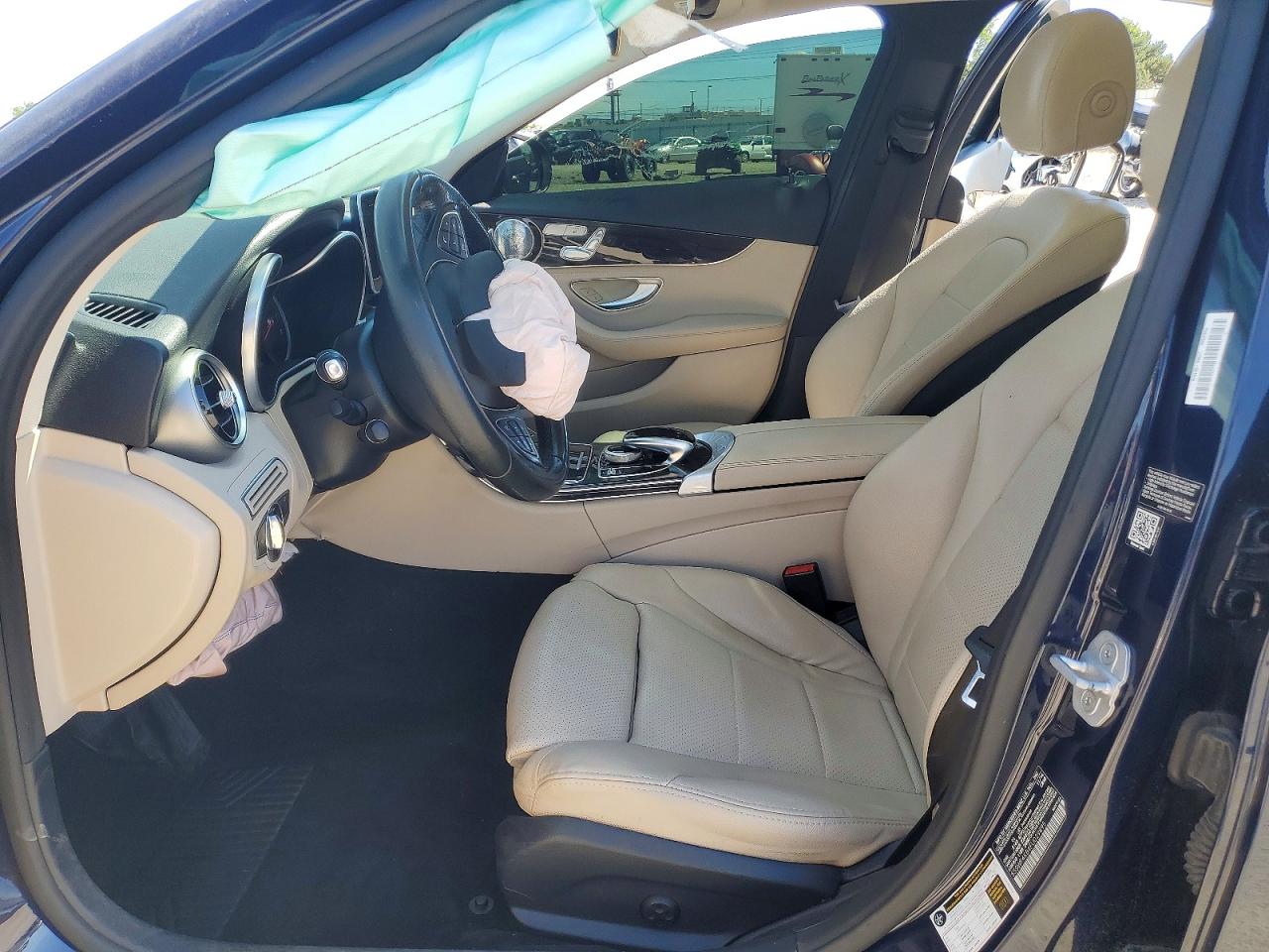 2015 Mercedes-benz C 300 4matic Blue vin: 55SWF4KB4FU029895