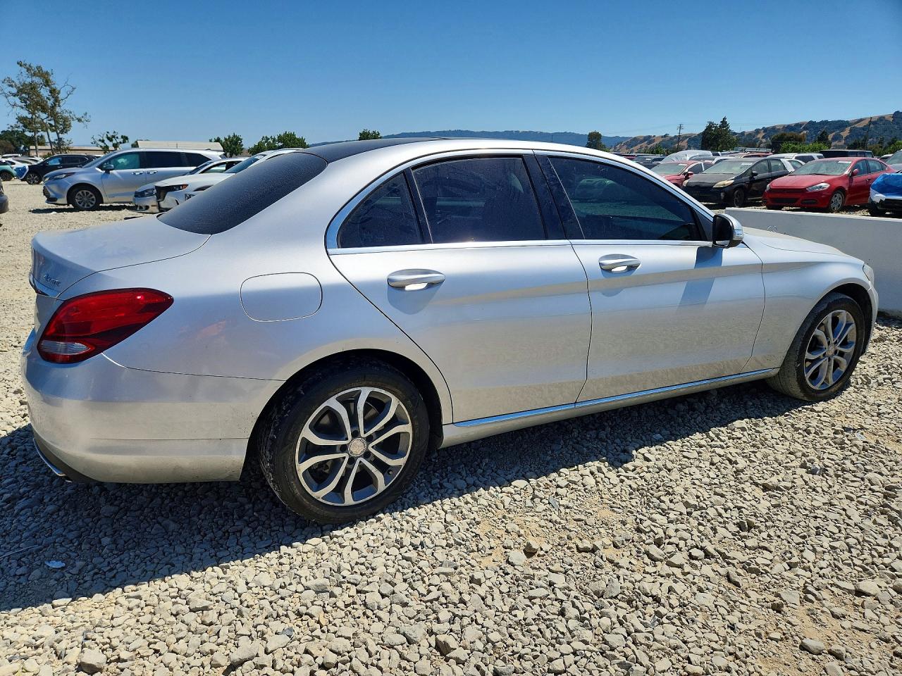 2015 Mercedes-benz C 300 4matic Silver vin: 55SWF4KB4FU030741