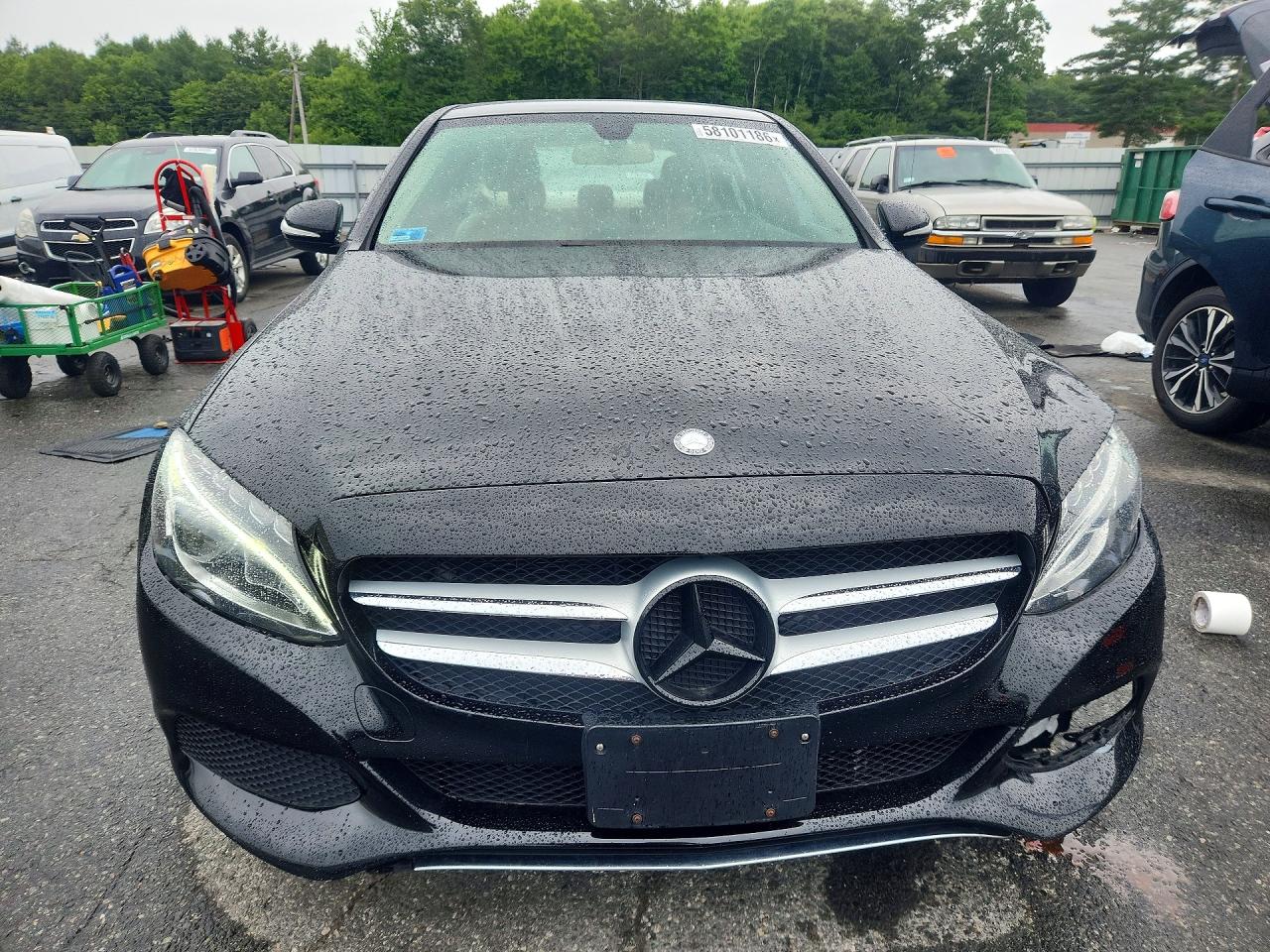 2015 Mercedes-benz C 300 4matic Black vin: 55SWF4KB4FU048902