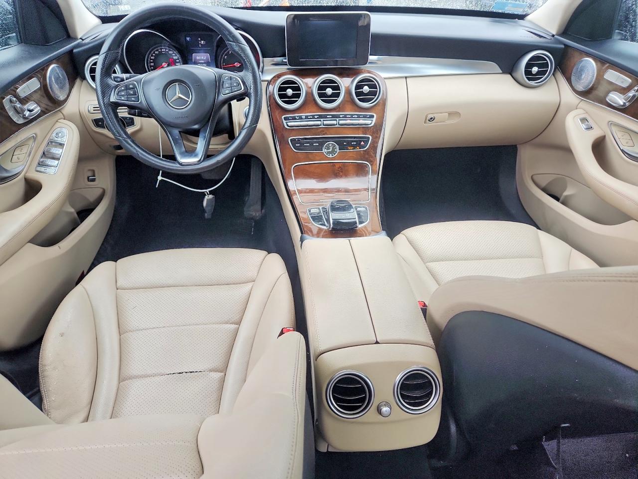 2015 Mercedes-benz C 300 4matic Black vin: 55SWF4KB4FU048902