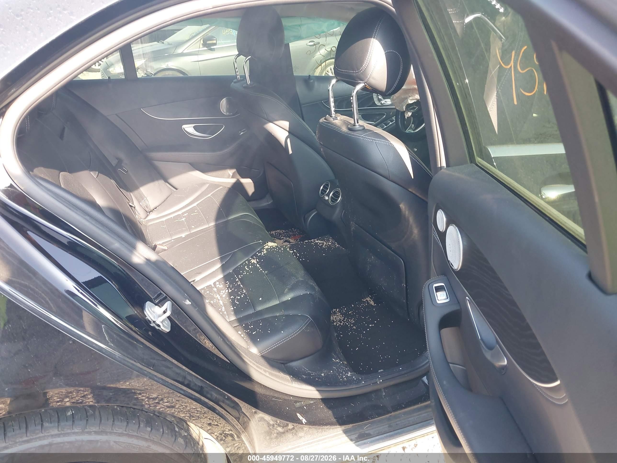 2015 Mercedes-benz C 300 4matic Black vin: 55SWF4KB4FU072553