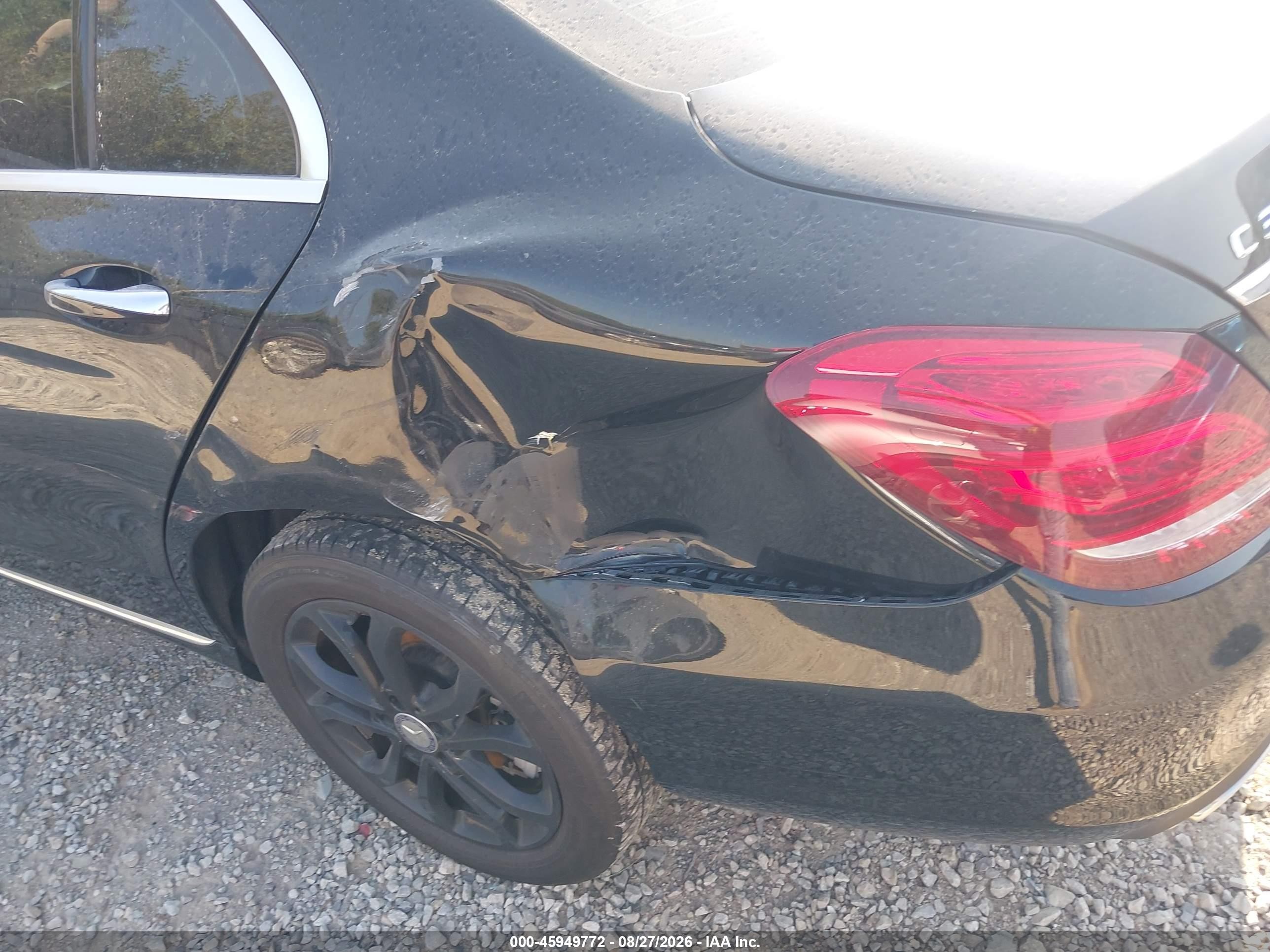 2015 Mercedes-benz C 300 4matic Black vin: 55SWF4KB4FU072553