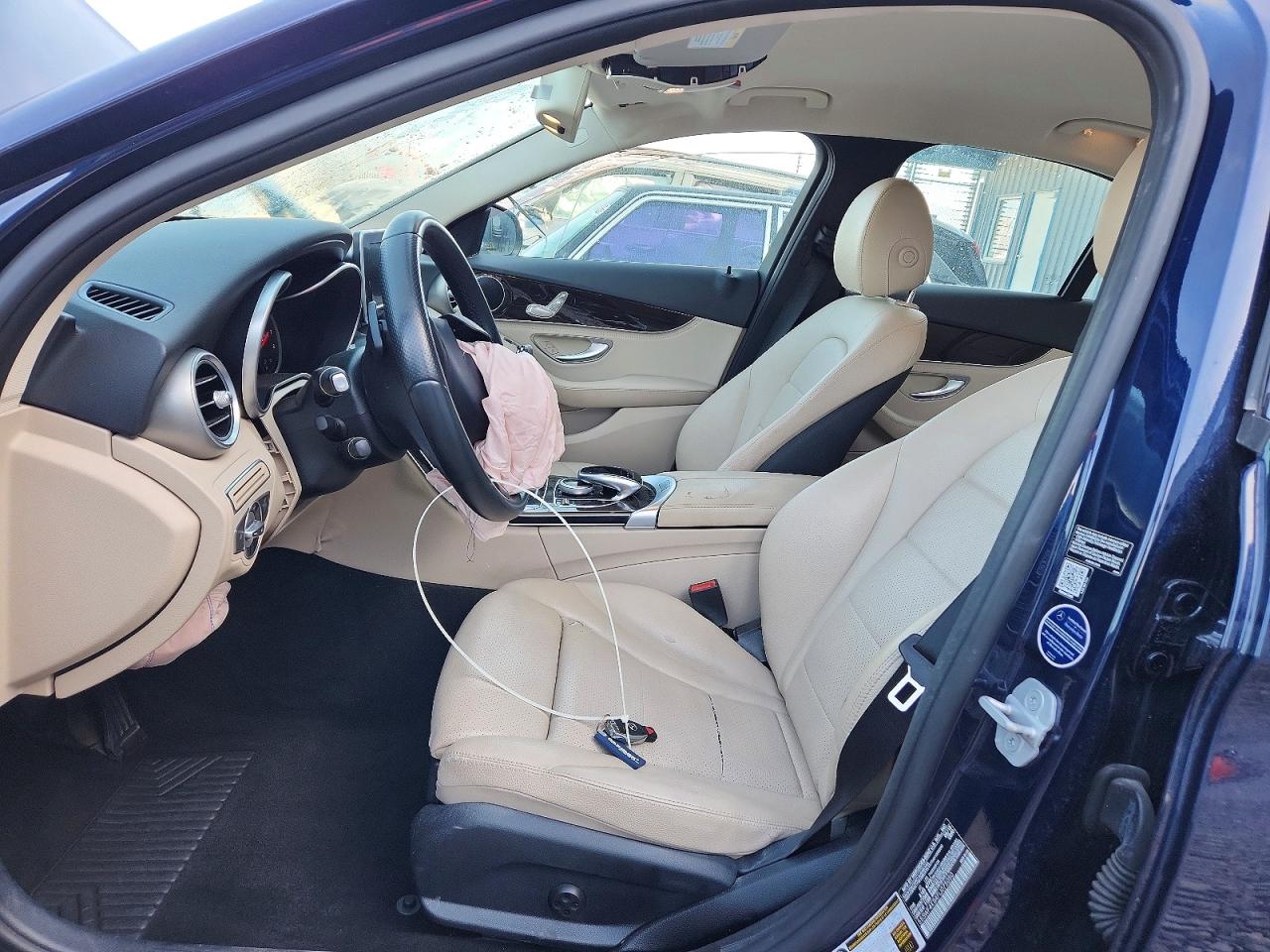 2015 Mercedes-benz C 300 4mat Blue vin: 55SWF4KB4FU075050